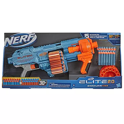 Nerf Elite 2.0 Shockwave RD-15 szivacslövő játék fegyver 30 lőszerrel - Hasbro