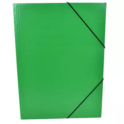Gumis dosszié A/4 zöld színben