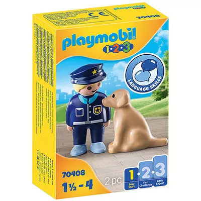 Playmobil: 1-2-3 - Kutyás rendőr (70408)