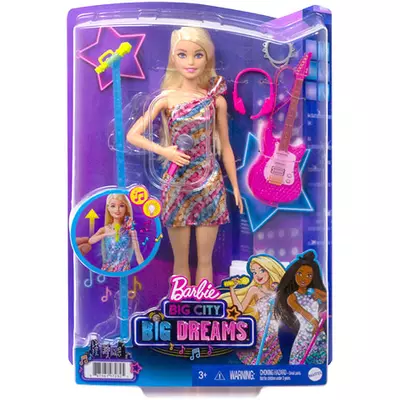 Barbie: Big City, Big Dreams Malibu Karaoke baba - Mattel