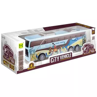 RC Távirányítós Travel Holiday City Busz fénnyel 27MHz 1/32