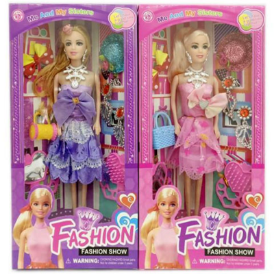 Fashion divatbaba kiegészítőkkel kétféle változatban