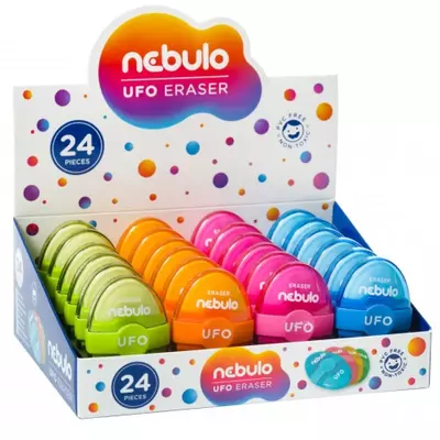 Nebulo: UFO radír több változatban 1db