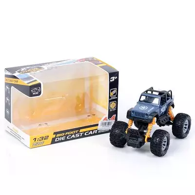 Off-Road hátrahúzós szürke terepjáró 1/32