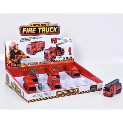 Fire Rescue: Lendkerekes tűzoltósági kamion többféle változatban 9,5cm 1db