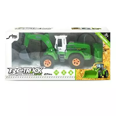 RC Truck zöld távirányítós munkagép 1/30 27MHz