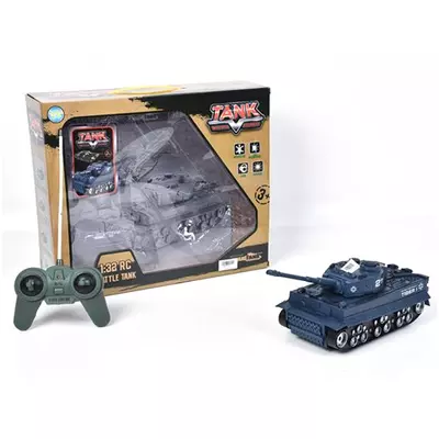 Távirányítós RC tank fénnyel 1/32 27MHz