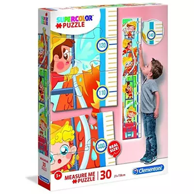 Tűzoltók fali mérce 30 db-os puzzle - Clementoni