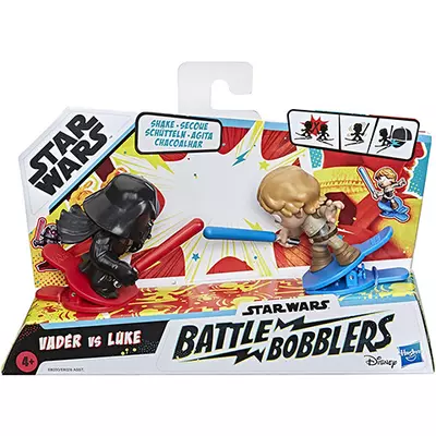 Star Wars Battle Bobblers Vader vs Luke csipeszes figura - Hasbro