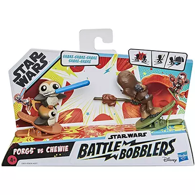 Star Wars Battle Bobblers Porgs vs Chewie csipeszes figura - Hasbro