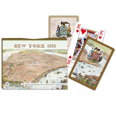 Luxus römi kártya - New York térképe 1853 2x55 lap - Piatnik