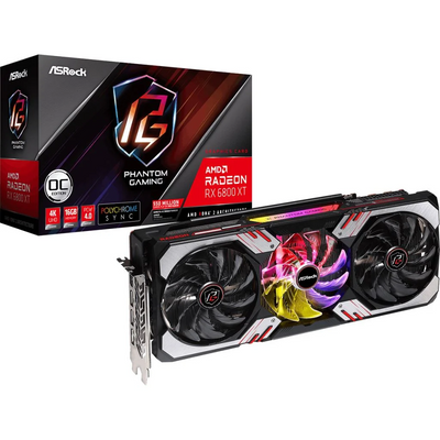 ASRock Radeon RX 6800 XT Phantom Gaming 16GB OC videokártya (RX6800XT PG 16GO)