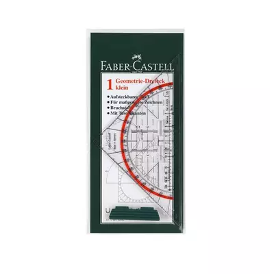 Faber-Castell: Háromszög vonalzó szögmérővel