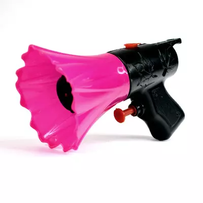 2az1-ben vízi pisztoly és síp fekete-pink színben