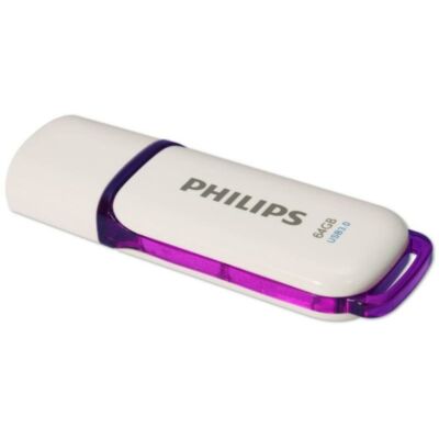 Philips Pendrive USB 3.0 64GB Snow Edition fehér-lila