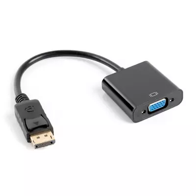 Lanberg Displayport 1.1 - VGA (Apa-Anya) Adapterkábel Fekete