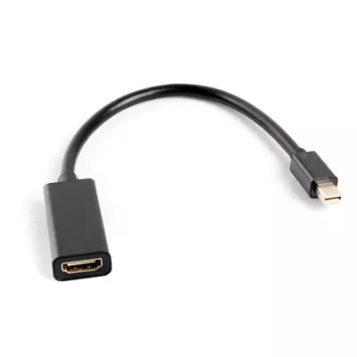 Lanberg mini Displayport male - HDMI female fekete adapter, 20cm