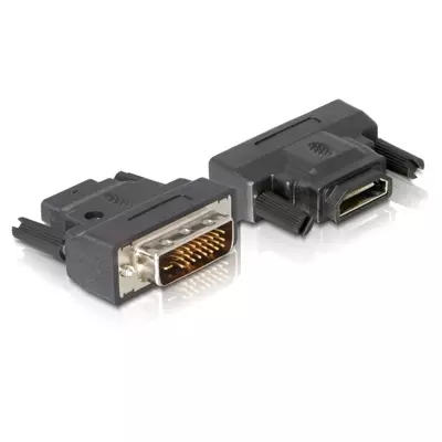 Delock Adapter DVI-25tűs male > HDMI female