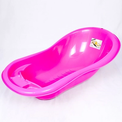 Gyerek műanyag fürdető fürdőkád dugó nélkül - lila