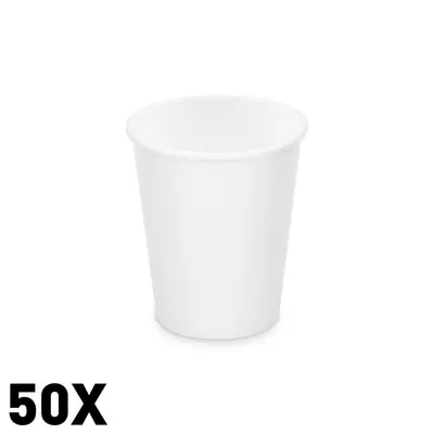 Eldobható papír pohár 2,8dl 80mm 50db 76228 fehér (280ml)