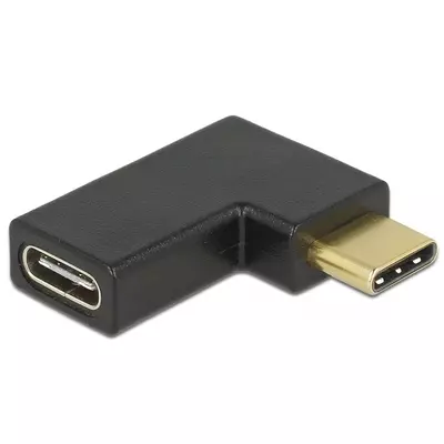 Delock Adapter USB 10 Gbps (USB 3.1 Gen 2) USB Type-C csatlakozó > csatlakozó ívelt bal / jobb