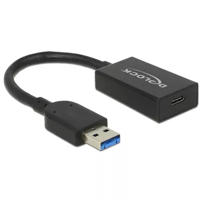 Delock Átalakító USB 3.1 Gen 2 A-típusú csatlakozódugó > USB Type-C típusú csatlakozóhüvely, aktív