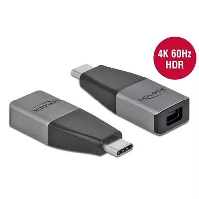 Delock USB Type-C adapter mini DisplayPort (DP Alt Mode) 4K 60 Hz  kompakt kialakítású