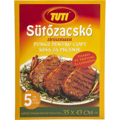 TUTI sütőzacskó steak 5 db-os kiszerelésben 35x45cm