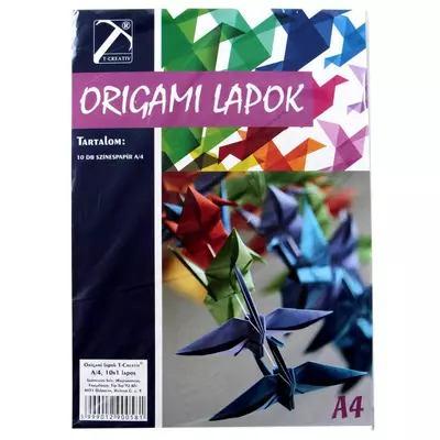 Origami lapok A/4 méretben 10 db-os kiszerelésben