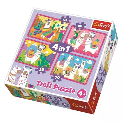 Láma vakációja 4in1 puzzle 34322