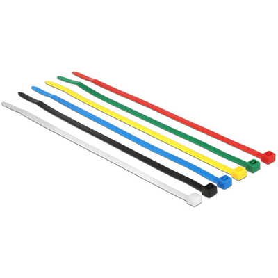Delock színes kábelkötözők, 200mm x 3.6 mm, 100 darab