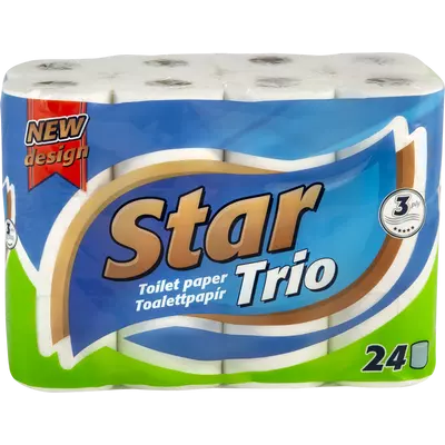 Star Trio WC papír 24 tekercses 3 rétegű