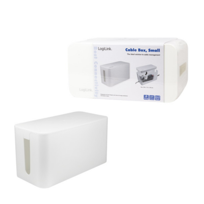 Logilink Cable Box White, small size: 235 x 115 x 120mm