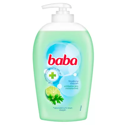 Baba antibakteriális folyékony szappan pumpás lime 250ml