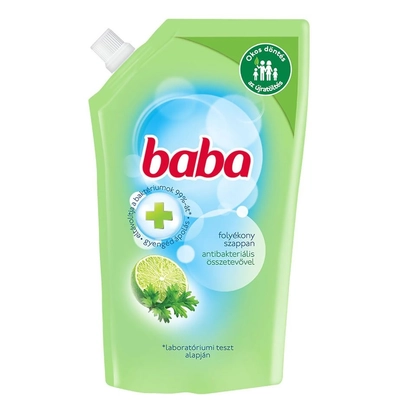 Baba antikbakteriális folyékony szappan utántöltő lime 500ml