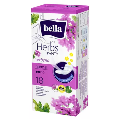 Bella Herbs verbena normál tisztasági betét 18 db