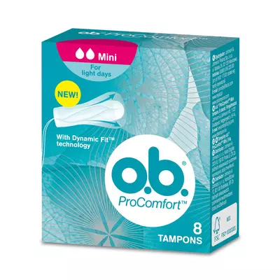 OB 8 mini procomfort blossom tampon