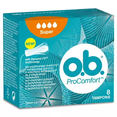OB 8 super procomfort blossom tampon
