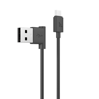 HOCO UPM10 L shape charging cable micro black