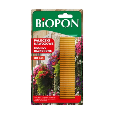 Biopon balkonnövény táprúd 30db