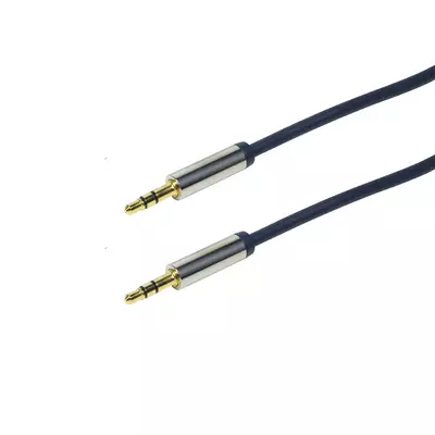 Logilink audió kábel 3.5 mm Sztereó M/M egyenes, 0,3 m, kék