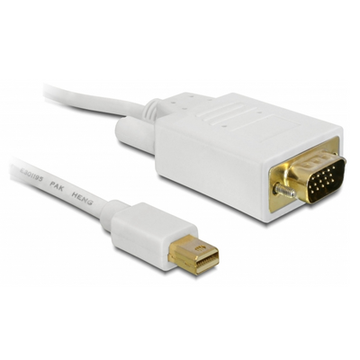 Delock Displayport mini apa > VGA 15 pin apa kábel, 5 m