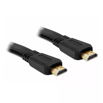 Delock nagy sebességű HDMI Ethernet kábel - A apa/apa 2,0m lapos