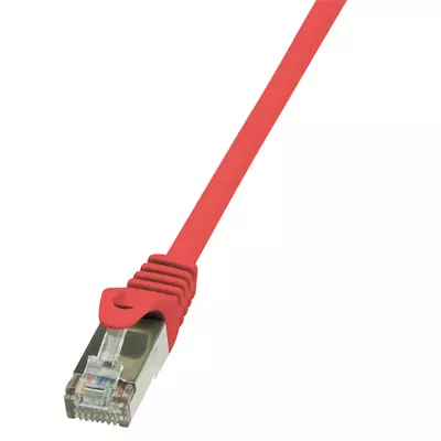 LogiLink CAT5e F/UTP Patch Cable AWG26 red  0,25m