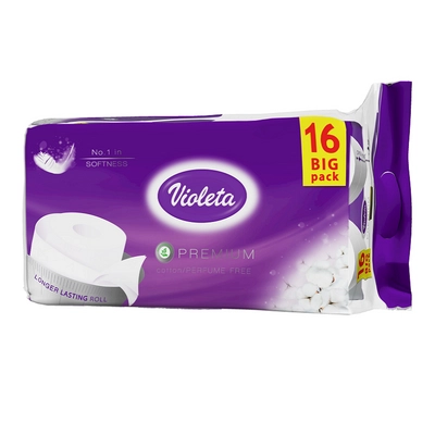 Violeta Premium toalettpapír 16tekercs 3retegű
