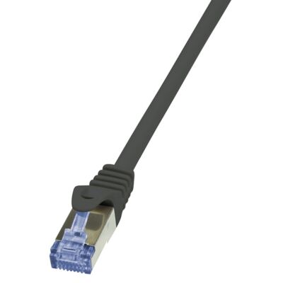 LogiLink CAT6A S/FTP Patch Cable PrimeLine AWG26 PIMF LSZH black 3,00m