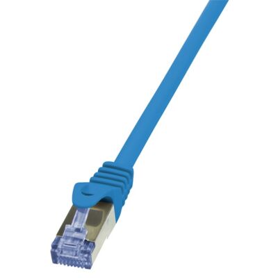 LogiLink CAT6A S/FTP Patch Cable PrimeLine AWG26 PIMF LSZH blue 0,25m
