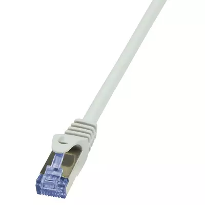 LogiLink CAT6A S/FTP Patch Cable PrimeLine AWG26 PIMF LSZH grey 0,25m