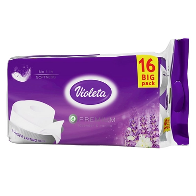 Violeta Premium levendula&amp;vanília toalettpapír  16 tekercs 3 rétegű