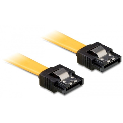 Delock SATA 6 Gb/s egyenes /egyenes kábel, fém, 30 cm
